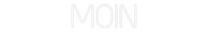 Individuellt Neon: moin Neonskylt