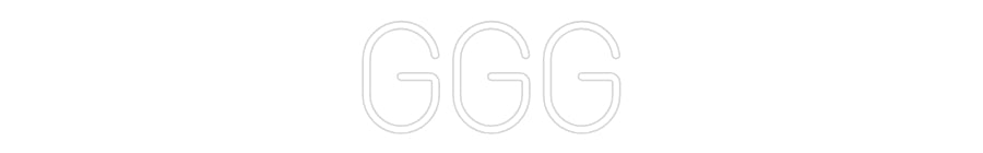Mukautettu led neon: ggg