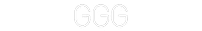 Mukautettu led neon: ggg