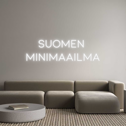 Anpassad LED neonskylt: FINLAND MINI...