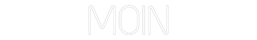 Individuell Neonskylt: moin