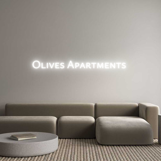 Custom Neon: Olives Apartm...