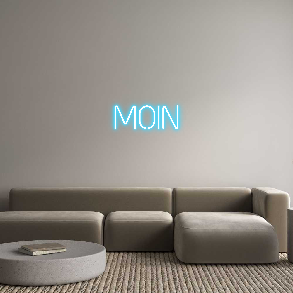 Individuell Neonskylt: moin