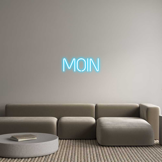 Individuell Neonskylt: moin