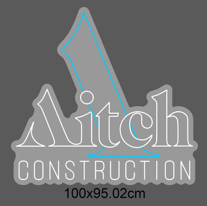 Custom LED Neon Sign – Aitch Construction