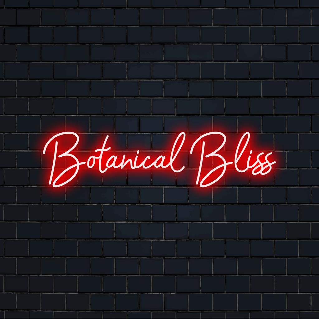 Botanical Bliss LED Neonskylt med livfulla färger; idealisk för personlig neonljusinredning, som förstärker alla utrymmen.