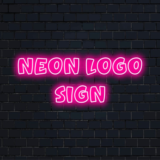 Custom LED neon logo sign with text "Neon Logo Sign"
