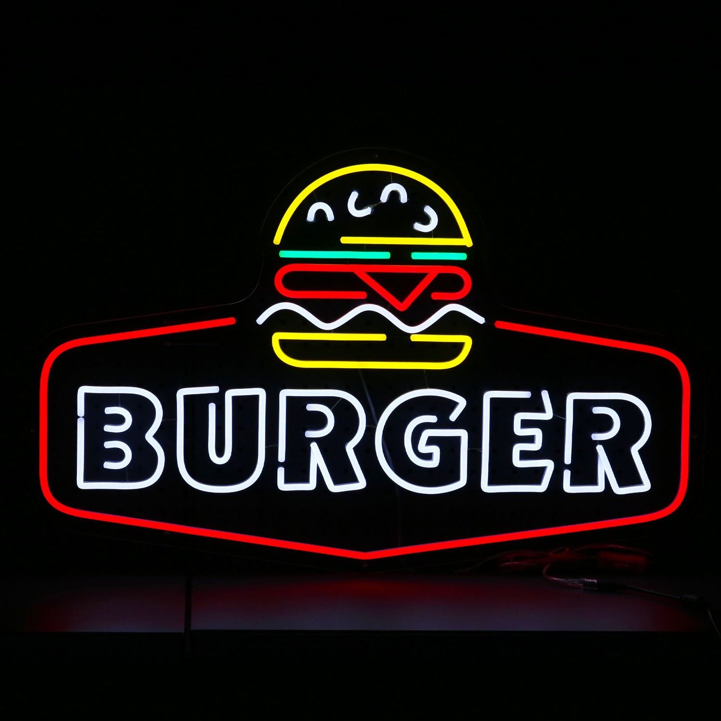 Burger LED Ljusskylt