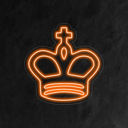 "Chess King Neon Sign" ��� Ett kungligt och majestätiskt neonljus som visar upp den ikoniska schackkungens design, som ger ditt utrymme kunglig elegans och strategisk charm.