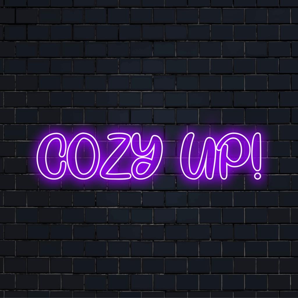Mysigt! LED neonskylt med anpassad neontextkonst i varma toner, perfekt för omgivande neonljusinredning och skräddarsydda design.