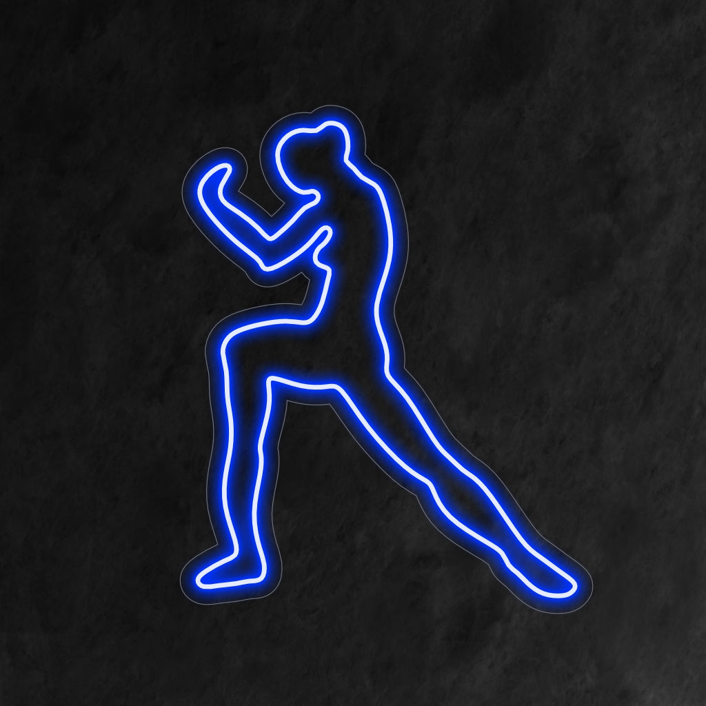 "Female Martial Arts Neon Sign" lyser upp med dynamisk styrka, perfekt för kampsportstudior och utrymmen som hyllar kvinnors skicklighet och motståndskraft inom kampsport, vilket ger en stärkande touch till atmosfären.