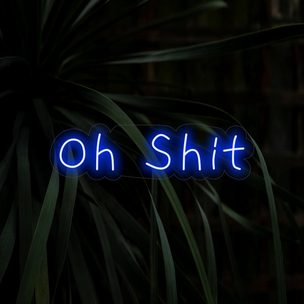 "Oh Shit Neon Sign" är ett humoristiskt och vanvördigt tillägg, perfekt för utrymmen med en lättsam och lekfull atmosfär. Lys upp med en touch av fräckt kul!