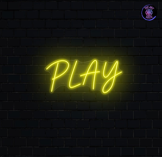 Letreiro LED Neon Personalizado – PLAY