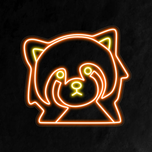 "Panda Neon Sign" är ett bedårande och lekfullt tillägg, perfekt för utrymmen som omfamnar pandornas söthet. Lys upp med nyckfull charm!