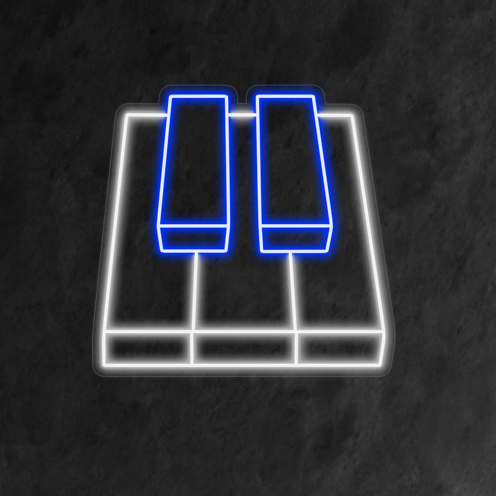 "Piano Keyboard Neon Sign" är ett musikaliskt och elegant tillägg, perfekt för utrymmen som uppskattar elegansen hos pianotangenter. Lys upp med en harmonisk touch!