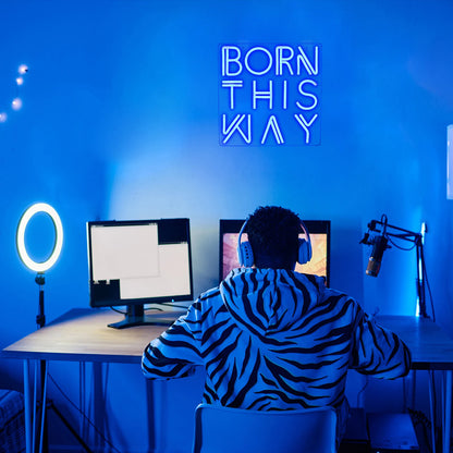 Born This Way 5V USB LED Ljusskylt - Budgetvänlig