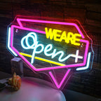 We Are Open 5V USB LED Neon Sign - Budget Friendly