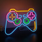 Färgglad spelkontroll – LED-neonskylt (5 V USB)