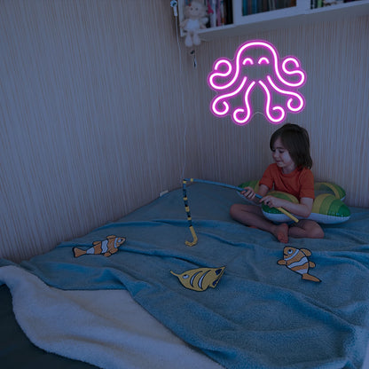 Octopus 5V USB LED Ljusskylt - Budgetvänlig