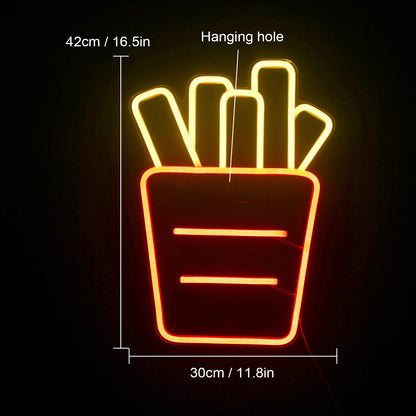 Hamburgare 5V USB LED Ljusskylt - Prisvärd