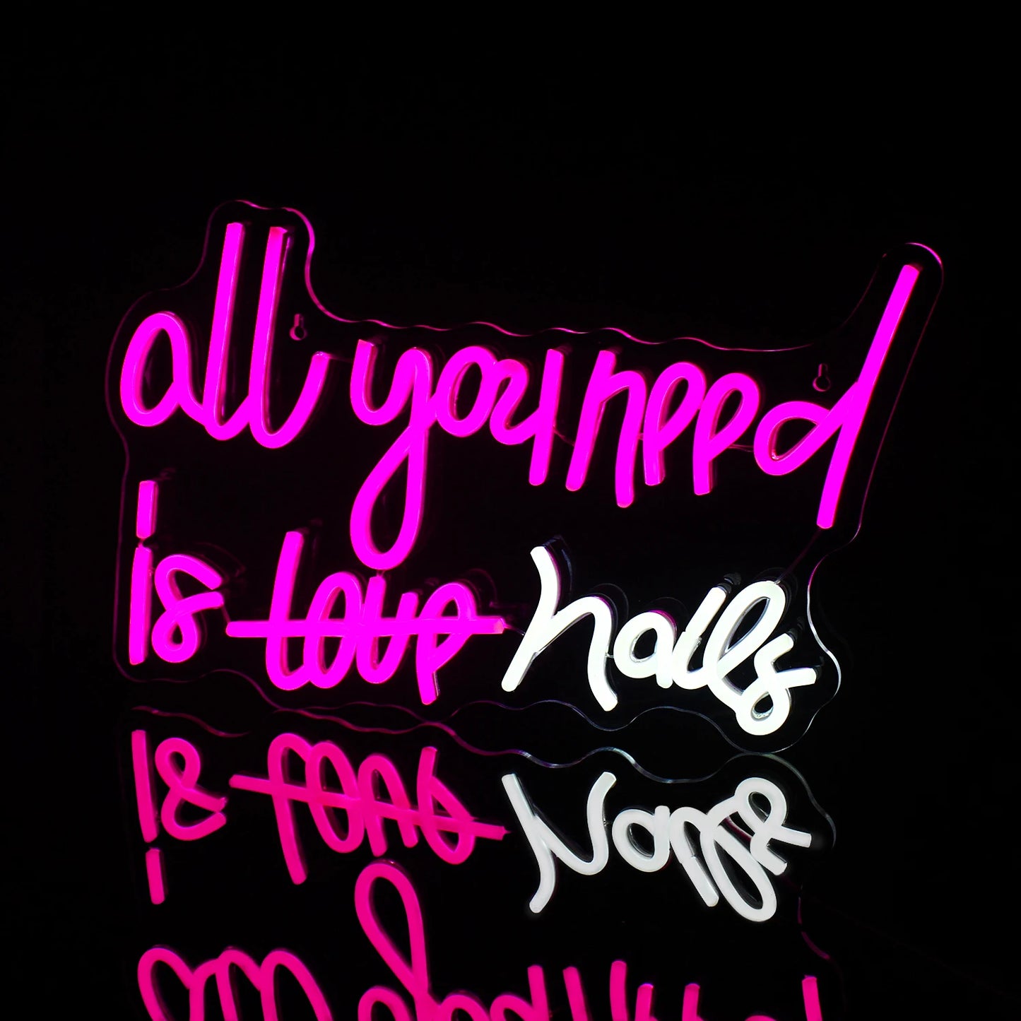 All you need is nails 5V USB LED Neon Sign - Budget Friendly
