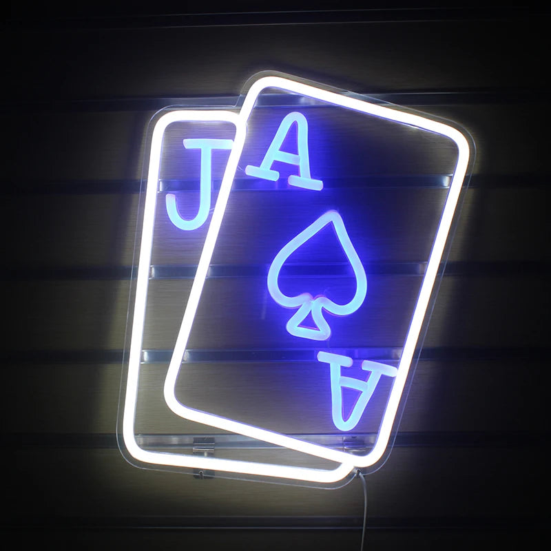 Poker 5V USB LED Ljusskylt - Budgetvänlig