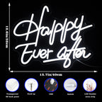 Happy Ever After – LED-neonskylt (5 V USB)