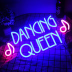 DANCING QUEEN – Musiknoter – LED-neonskylt (5 V USB)