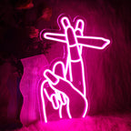 Hand med cigarett – LED-neonskylt (5 V USB)