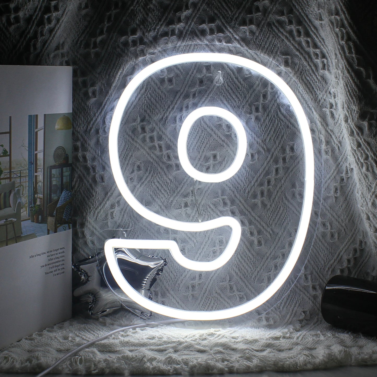 Födelsedag 0-9 Digital Siffra 5V USB LED Ljusskylt - Prisvänlig