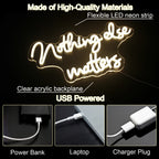 Nothing Else Matters – LED-neonskylt (5 V USB)