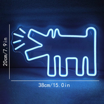 Hund 5V USB Neonskylt - Prisvärd