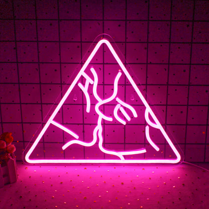 Kiss 5V USB LED Ljusskylt - Prisvärd