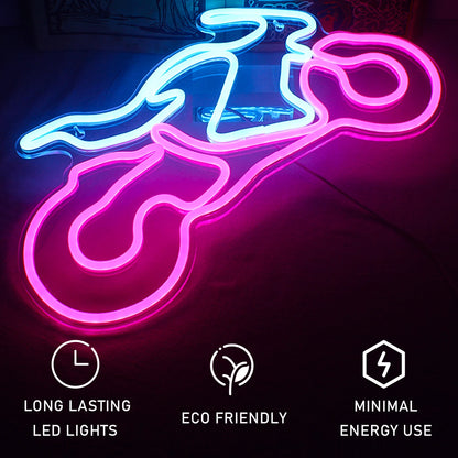 Motorcykel 5V USB LED Neonskylt - Prisvärd