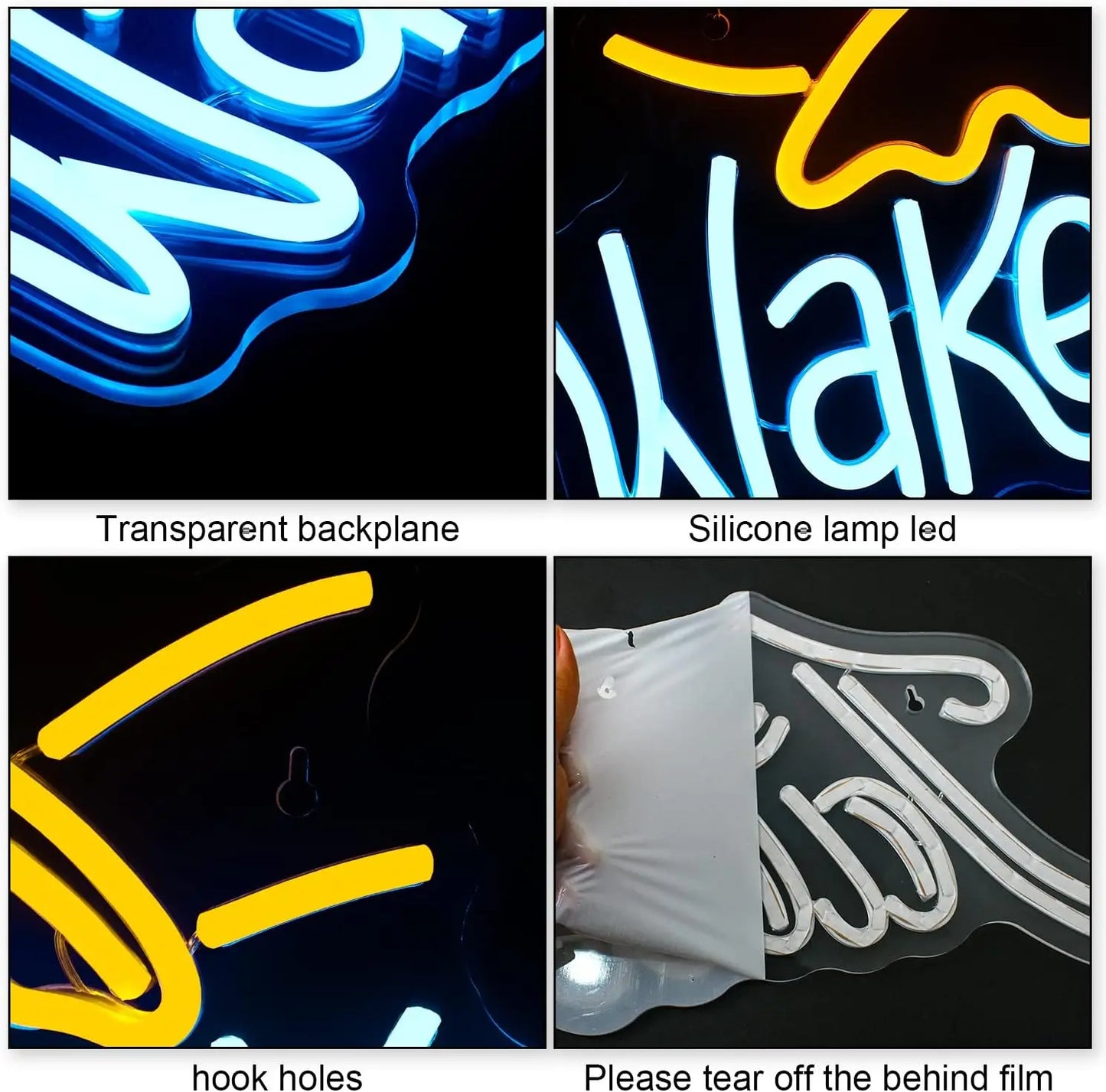 Wake in Bake 5V USB LED Ljusskylt - Prisvärd