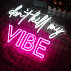 Don't Kill My Vibe – LED-neonskylt (5 V USB)