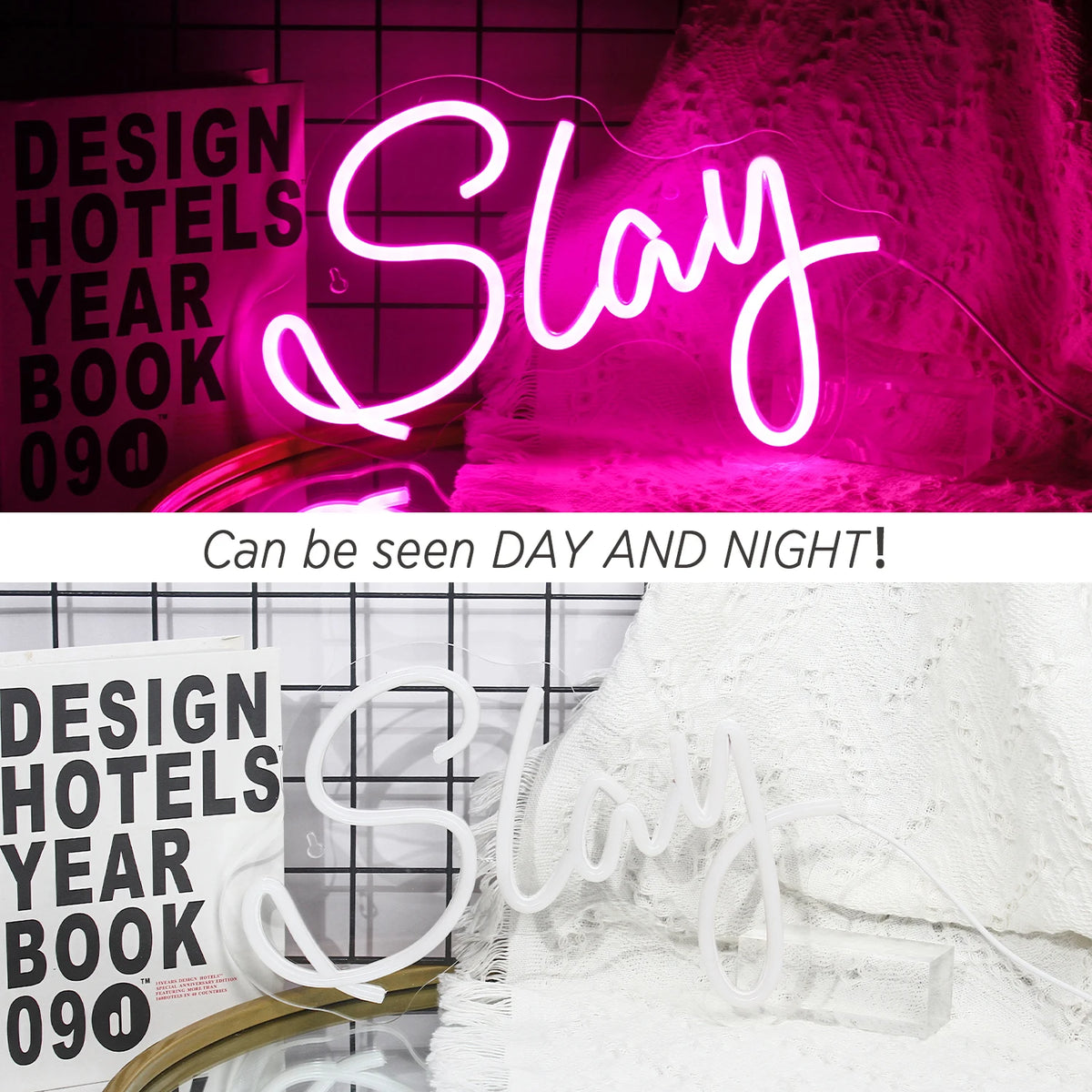 Slay – LED-ljusskylt (5 V USB)