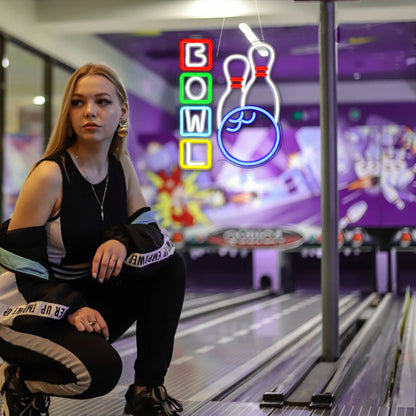 Bowling 5V USB LED Ljusskylt - Budgetvänlig