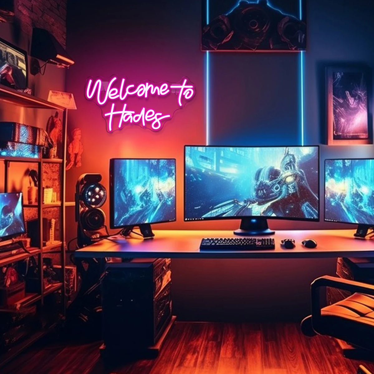 Welcome to Hades – LED-neonskylt (5 V USB)