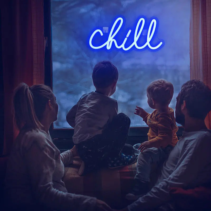 Chill 5V USB LED Ljusskylt - Budgetvänlig