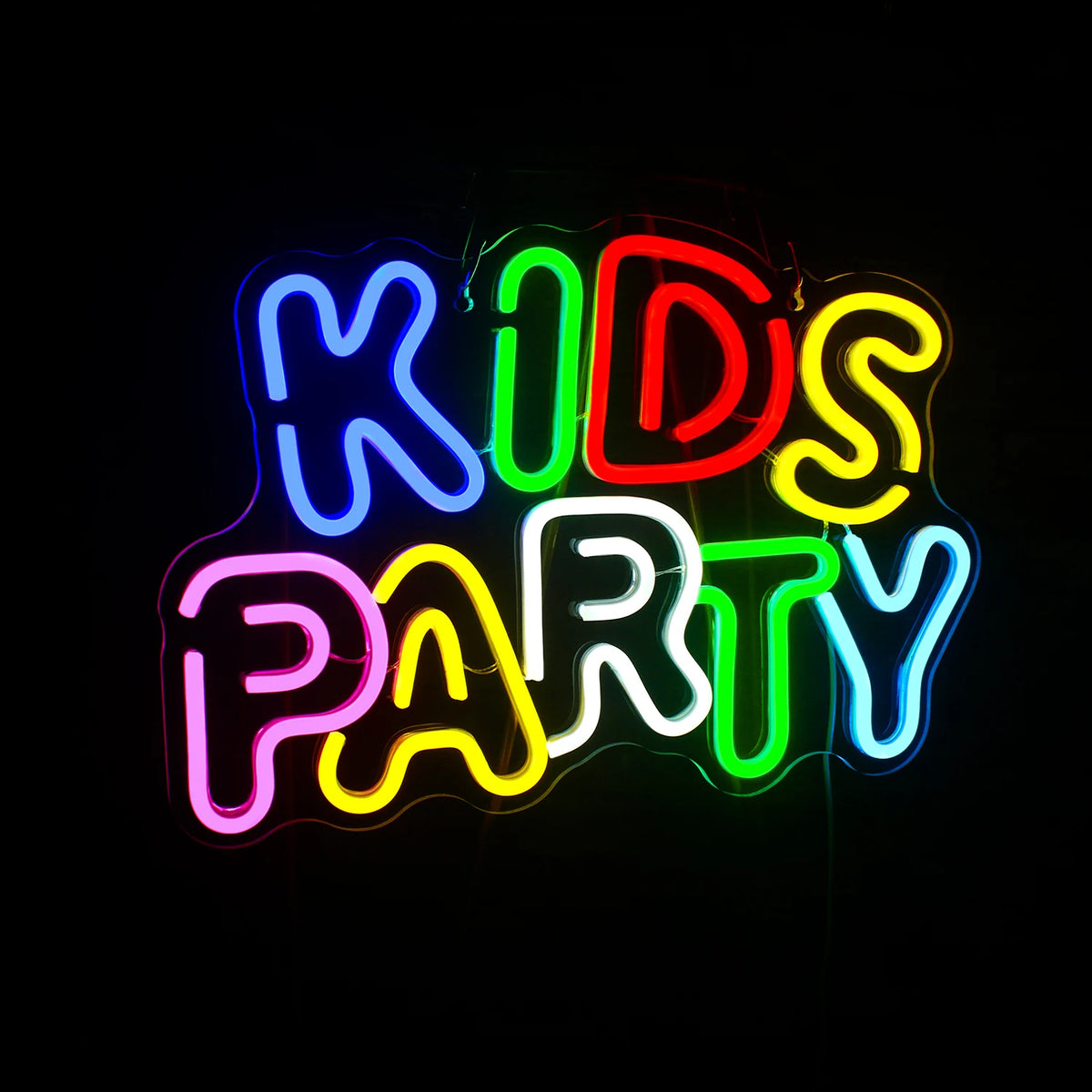 Kids Party – LED-neonskylt (5 V USB)