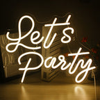 Let's Party – LED-neonskylt (5 V USB)