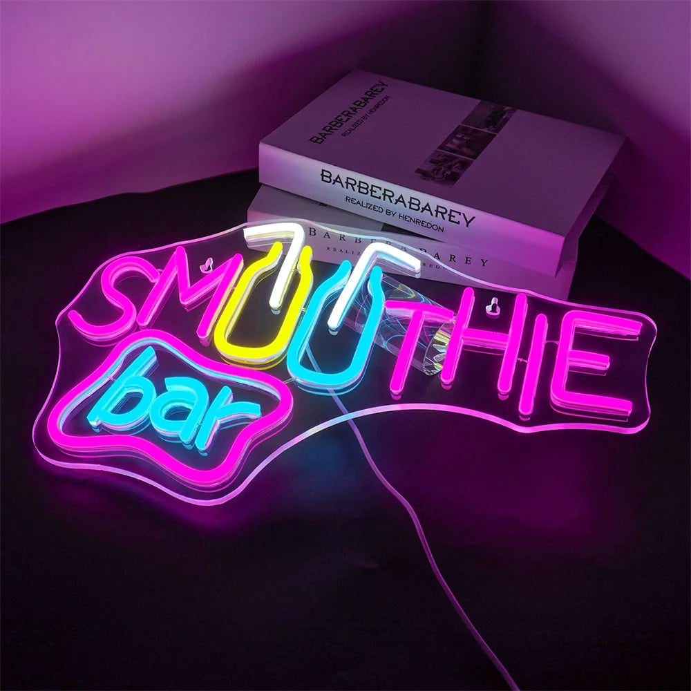 Smoothie Bar 5V USB LED Ljusskylt - Prisvärd