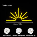 Sun 5V USB LED Neon Sign - Budget Friendly
