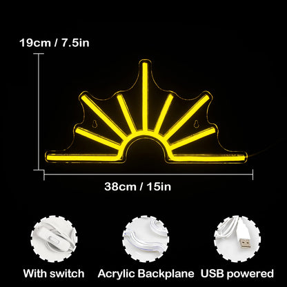 Sol 5V USB LED Ljusskylt - Prisvärd