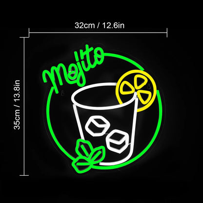 Mojito 5V USB LED Ljusskylt - Budgetvänlig