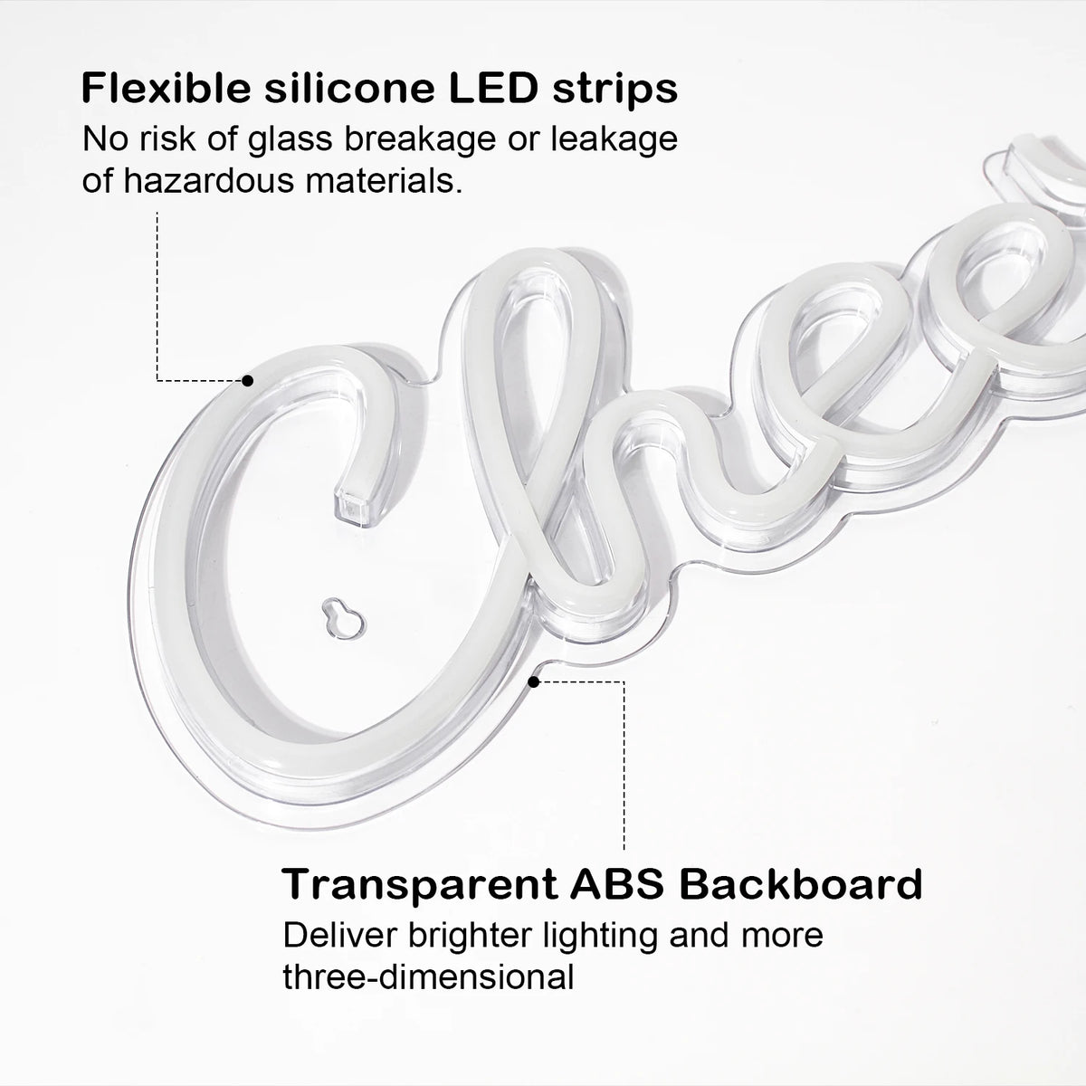 Cheers – LED-neonskylt (5 V USB)