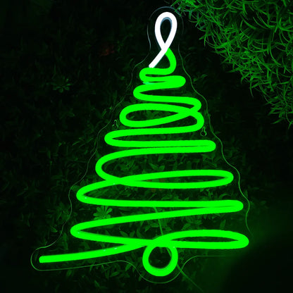 Julgran 5V USB LED Neonskylt - Budgetvänlig