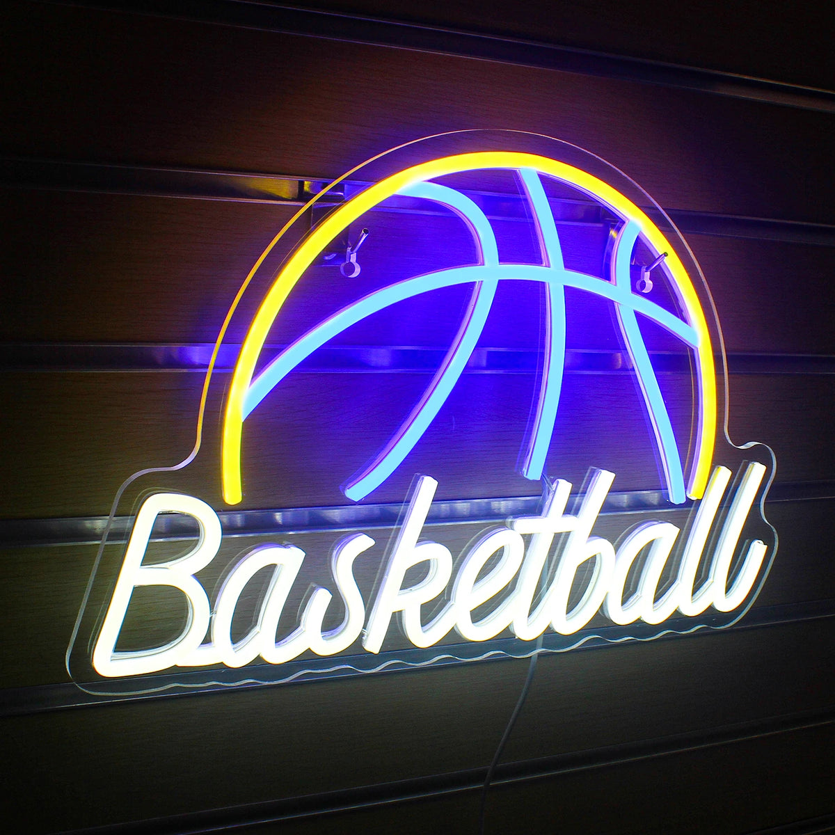Basketball – Basketboll – LED-neonskylt (5 V USB)
