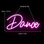 Dance – LED-neonskylt (5 V USB)